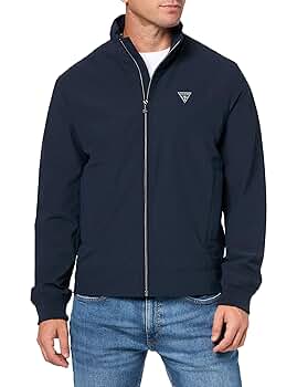 Guess USA ジャケット GUESS USA logo-plaque zip-up Jacket | Black | FARFETCH